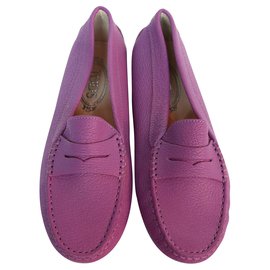 Tod's-Gommini Loafers-Purple