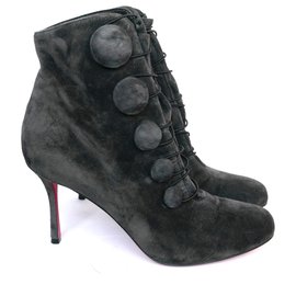 Christian Louboutin-Booton Boots-Dark grey