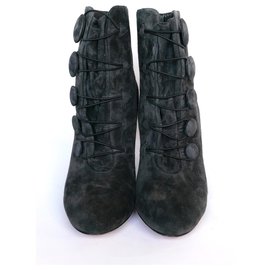 Christian Louboutin-Booton Boots-Dark grey