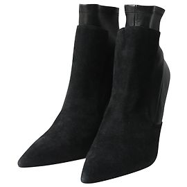 Bottines Givenchy en cuir et daim noir Taille 41 Noir