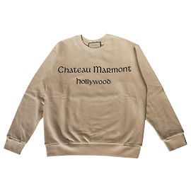Gucci Chateau Marmont Print Sweatshirt Weiß