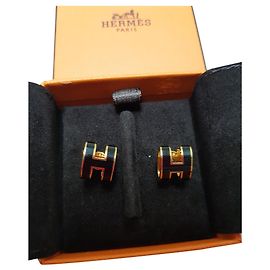 Hermès Hermes Pop Ohrringe Schwarz