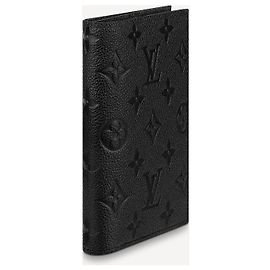 Louis Vuitton LV passport cover new Black