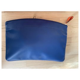 Hermès-Clutch-Taschen-Blau,Orange