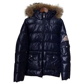 Pyrenex Mittellange Pufferjacke Marineblau