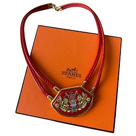 Hermès Collares Roja Gold hardware