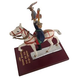 Hermès FIGURINE CHEVAL METAL Multicolore