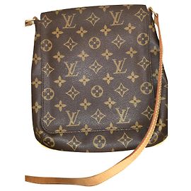 Louis Vuitton Monogram Musette Salsa Pm Crossbody Bag Brown Brown