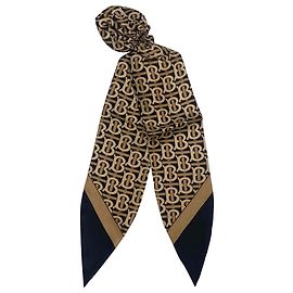 Burberry FOULARD CAPELLI MONOGRAMMA MARRONE Marrone Nero