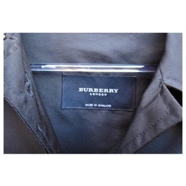 Burberry-impermeable Burberry London t 38-Negro