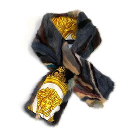 Versace Sciarpa double pelliccia Medusa Altro