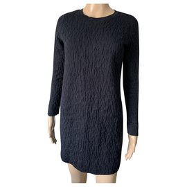 Vestido de algodón azul Cos Azul