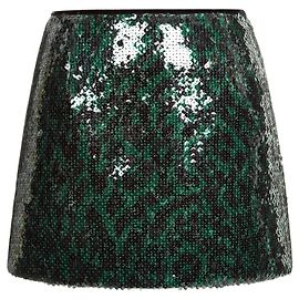 Marc Jacobs Bogen Jacobs smaragdgrüner Paillettenrock Grün