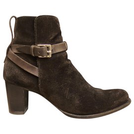 Heschung-size Heschung boots 38,5-Dark brown