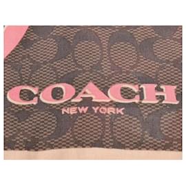 brown coach scarf