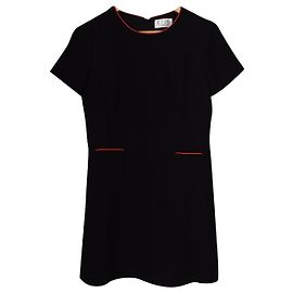 Autre Marque Robe PPRNP noire avec liseré rouge manches courtes Taille S Noir
