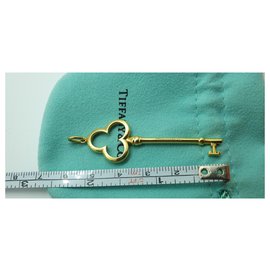 Tiffany & Co-Trefoil key-Golden