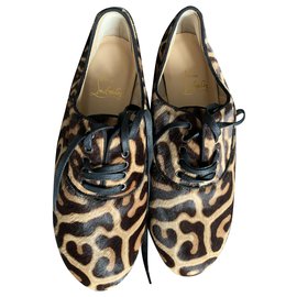 Christian Louboutin-Lace ups-Leopard print