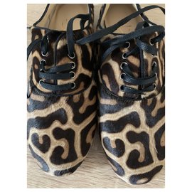 Christian Louboutin-Lace ups-Leopard print