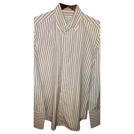 Autre Marque CAMICIA UOMO IN COTONE A RIGHE ROSA E BLU ALEA GIZEH Altro
