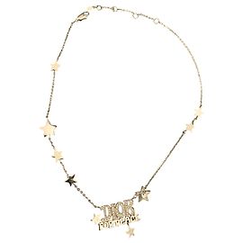 Collar Dior plateado de acero Plata