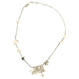 Collier Dior argenté en acier Argenté