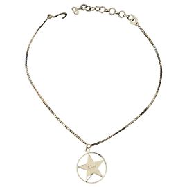 Dior Halskette silberfarben Stahl Silber