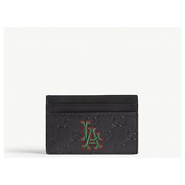 Gucci LA patch card holder Black