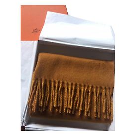 Hermès Sciarpa di cachemire di Hermes Senape