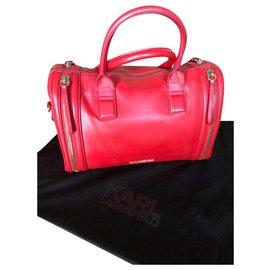 Karl Lagerfeld-K / KLASSIK BOWLING BAG-Red