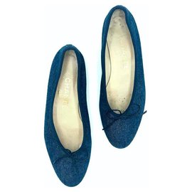 Chanel-Zapatillas de ballet-Azul