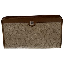 Dior-Bourses, portefeuilles, cas-Marron,Beige