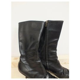 Yves Saint Laurent-YSL Rive Gauche vintage boots-Black