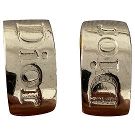 Dior Ohrringe Stahl Silberfarben Silber