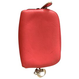 Dior-Monederos, carteras, casos-Rosa,Roja
