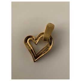 Yves Saint Laurent-Collares pendientes-Dorado