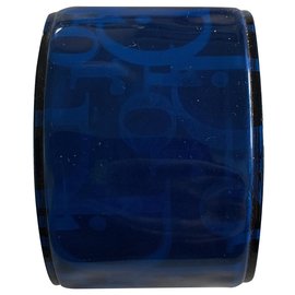 Dior Blue Plastic Wrap Bracelet Blue