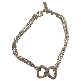 Pulseira de corrente prateada Yves Saint Laurent Prata