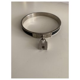 Hermès-Armbänder-Schwarz,Silber