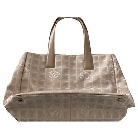 Borsa Chanel Beige in tessuto Beige