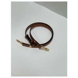 Louis Vuitton-Removable Louis Vuitton brown shoulder strap-Brown