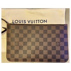 Louis Vuitton-Pochette GM Neverfull Damier Ebene-Marrom