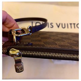 Louis Vuitton-Pochette GM Neverfull Damier Ebene-Marrom