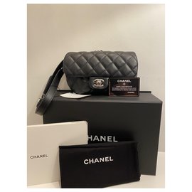 Chanel-Chanel Quilted Belt Bag NEW-Black