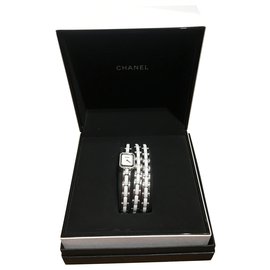 Chanel-Primo mini-Argento,Bianco