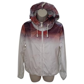 Gertrude Langarm Windjacke Weiß