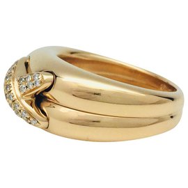 Chaumet-Chaumet ring, "Connections", Yellow gold and diamonds.-Other