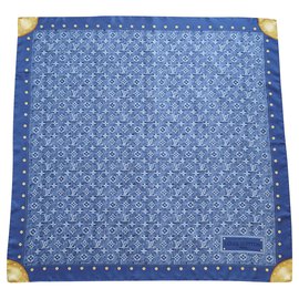 Louis Vuitton Sciarpe di seta Blu