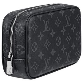 Louis Vuitton Necessaire Monogram Eclipse PM Grigio Grigio