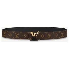 Louis Vuitton-Logotipo de spray de cinturón LV-Castaño